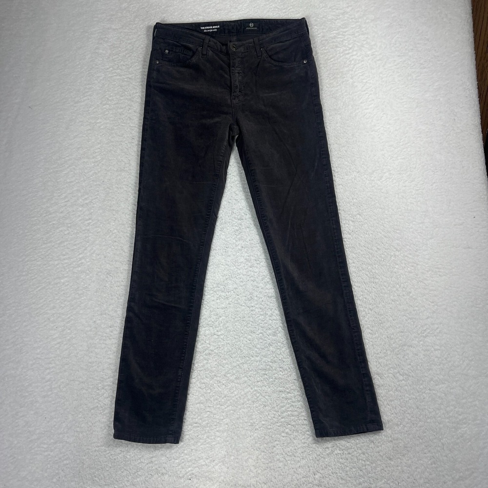 Adriano Goldschmied Jeans Womens 26 (27.5x27) Black Stevie Ankle Slim Straight*